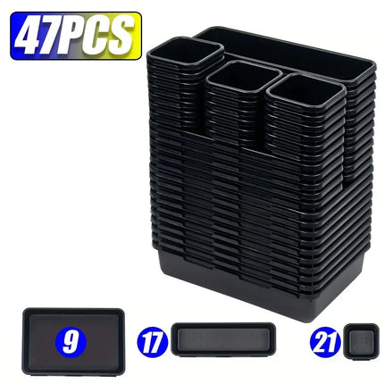 Drawer Organization 8/26/47pcs Tool Tray Tool Box Organizer Tray Dividers Set Workbench Cabinet Bins Tool Chest Garage Hardware
