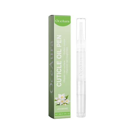 OceAura Cuticle Oil Pen Jasmine Flower Repairing Soft Nails, Thickening, Moisturizing and Smoothing Cuticle Oil Pen For Nails