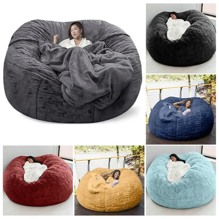 Bean Bag Flexible Bean Bag Cover Anti-fading Indoor Oversized