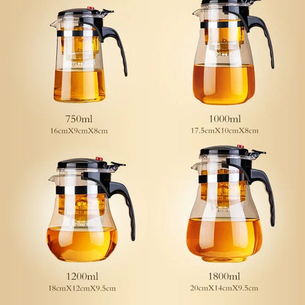 Tea Pot One-button Filtering Tea Separation Kettle Tea Coffee Maker