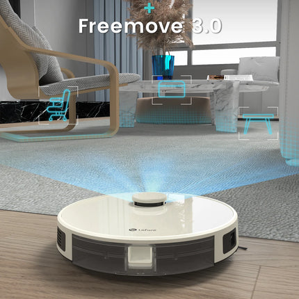 LEFANT M1 Robot Vacuum Cleaner with Mop,Lidar navigation (LDS), 4000Pa, 4000 mAh Battery, App/Alexa Control,Ideal for Hard Floor
