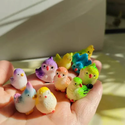 10Pcs pigeon/parrot/sea bird/doll house miniatures/cute/fairy garden