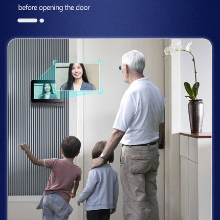 Wireless Intercom Doorbell Night HD Vision 4.3in IPS Screen Waterproof Doorbell Camera Smart Home Security Video By Bell