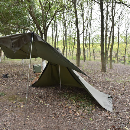 Tomshoo Flame-retardant Pyramid Hot Tent Outdoor Camping Waterproof Teepee Tent 1Person Tipi Tent Winter Stove Tent w Snow Skirt