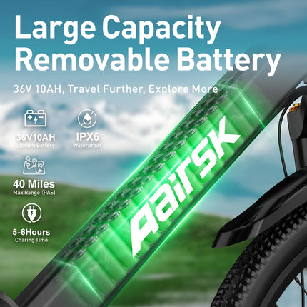 Electric Bicycle 36v 24 Inch 400w Pedal Assist Ebike Bicycles With Li-ion Batter Electric Bike for Adult