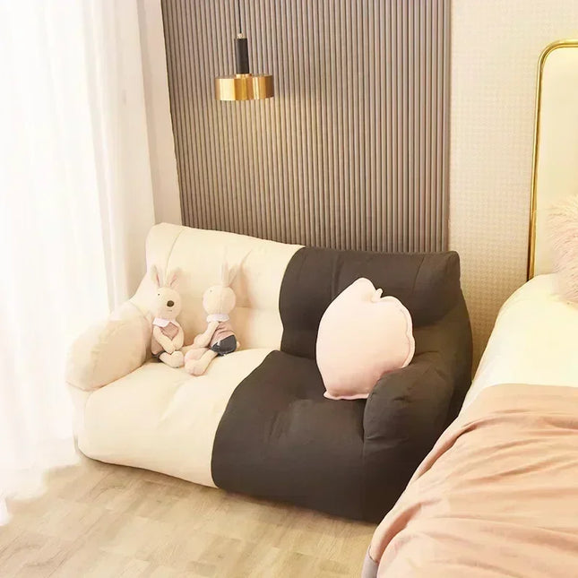 Bean Bag Sofa Double Seat Reclinable Soft Comfortable Sofa Balcony Bedroom