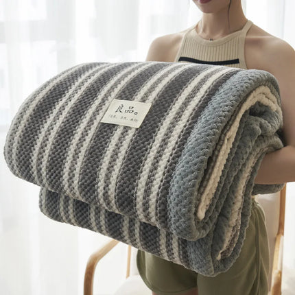 1pcs Knit Blanket Throw Soft Chenille Yarn Knitted Blanket Machine Washable Crochet Handmade Knit Throw Blanket for Couch Bed