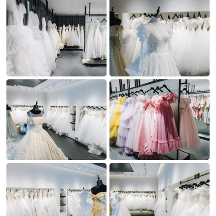 SoDigne Exquisite Muslim Wedding Dresses V Neck Bride Dresses Long Sleeves Satin Wedding Gown vestidos de novia Customized