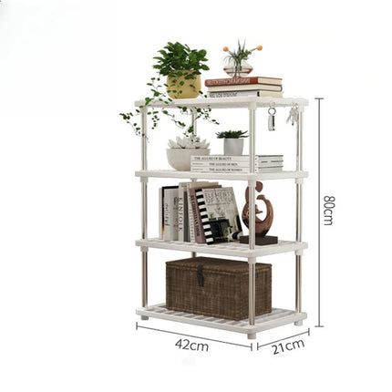 Multi-layer Storage Rack, Square Four-layer Kitchen and Bathroom Snack and Sundries Floor-standing Storage Rack