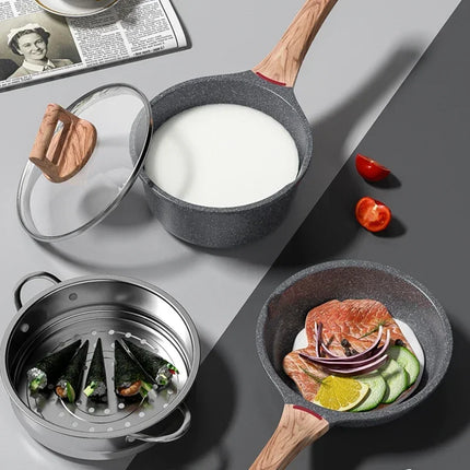 Frying Pans Wok Milk Pot Non Stick Pot Baby Food Cooking Pots Snow Pan Porridge Korean Kitchen