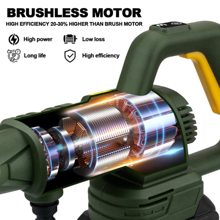 200Bar 3Gear Brushless Electric High Pressure Washer Car Washing Gun Garden Water Gun