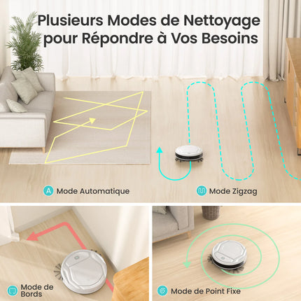 Lefant M210 Robot Vacuum Cleaner,120 Mins Runtime, Automatic Self-Charging,Wi-Fi/App/Alexa Control,smart Home appliance