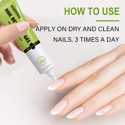 Vitamin E Nail Renewal Gel For Thin Nails Growth And Strengthening Serum Nourishing Repair Damaged Nail Healthy Nail Care 20g