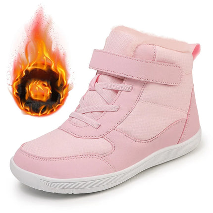 Winter Children Shoes Plush Waterproof Fabric Casual Non-Slip Boys Girls Shoes Rubber