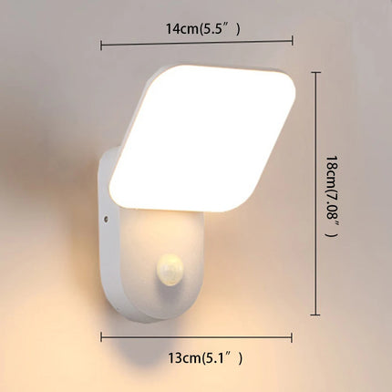 Wall Lamp Outdoor Garden Waterproof Illuminate Porch Light Home Courtyard Rotatable Lamps for Room Decor Sensor LED Lights