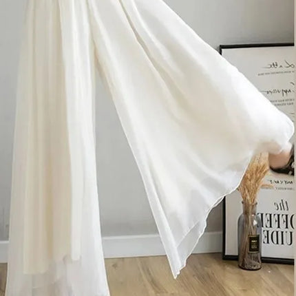 New Loose Versatile Elastic Waist Fashion Elegant Pant Skirt