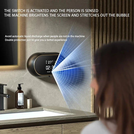 New Wall Mounted Soap Dispenser Induction Automatic Touchless Soap Dispenser