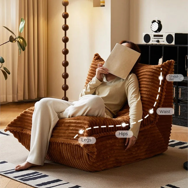 Lazy Person Sofa Can Lie And Sleep Caterpillar Sofa Balcony Tatami Net Red Bedroom Living Room Single Leisure Sofa