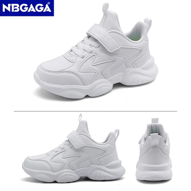 White Kids Shoes For Boys And Girls Fashion Children Comfortable