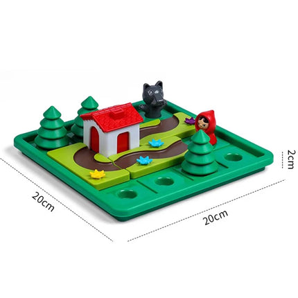 Riding Hood Smart Hide&Seek Board Games With Solution Skill-Building Puzzle Logic Game