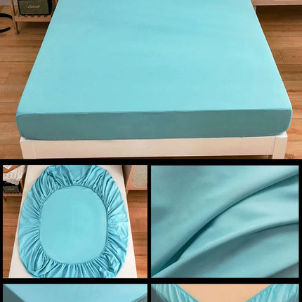 Kuup High Quality Fitted Sheet 90/180/150x200 Cm Mattress Cover Elastic Band Bed Sheet Queen King Size No Pillowcases Included