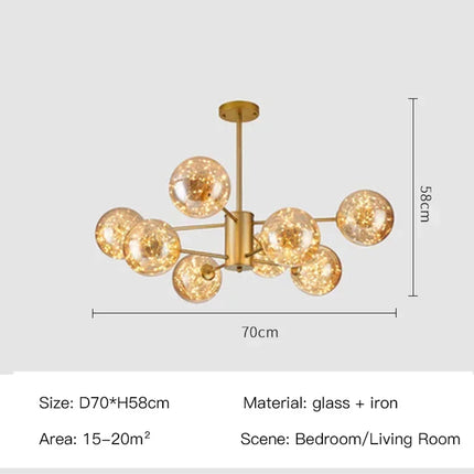 LED Chandeliers For Living Room Bedroom Decoration