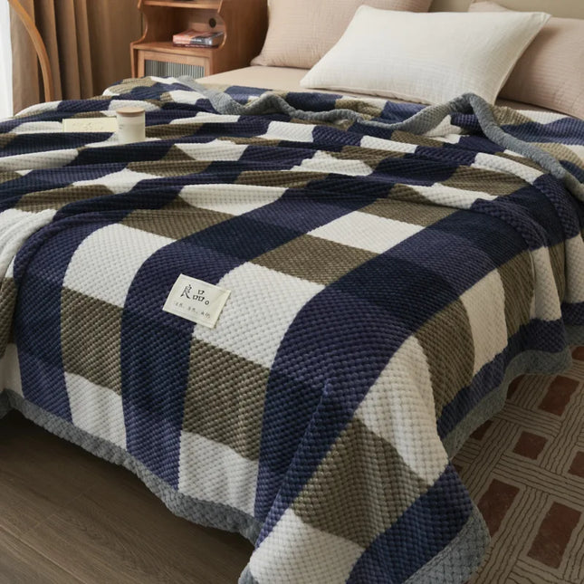1pcs Knit Blanket Throw Soft Chenille Yarn Knitted Blanket Machine Washable Crochet Handmade Knit Throw Blanket for Couch Bed