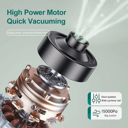 Vacuum Cleaner Powerful Suction HEPA Filter Wireless Vacuum Cleaner for Car Floor Household