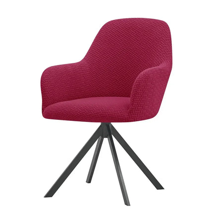 1/2/4/6pcs Elastic High Arm Dining Chair Covers Jacquard Office Chair Cover .