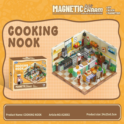 3D World Magnetic Building Blocks, Hunter + Cooking + Birthday Building Blocks Children's Toy Gift