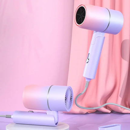 Hairdryer 750W with Carrying Bag Hot Air Anion Hair Care for Home Travel Hair Dryer