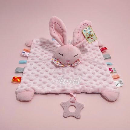 Personalized Baby Blanket Newborn Stroller Sleeping Dolls Custom Blanket With Name Soft Plush Soother Appease Towel Cover Gift
