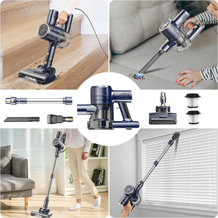 Vacuum Cleaner, 23000Pa 6M Long Cord Stick Vacuum for Floor, Carpet, Pet Hair