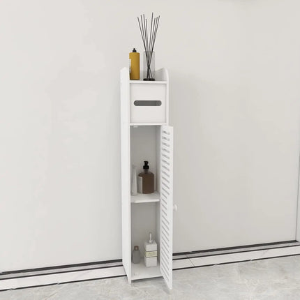 Bathroom Cabinet Bedroom Cabinet Bathroom Storage Cabinet White Tall Slim Shelf Cabinet Living Room Storage Riser