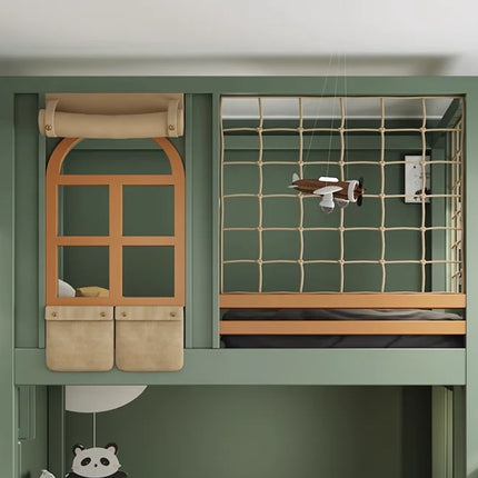 Bunk Beds Kids Bedroom Furniture Modern Toddler Storage Wooden Children's Bunk Bed with Slide