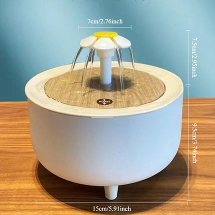 Auto Circulating 2-in-1 Parrot Bath & Pet Water Fountain Drip-Free Design for Small Pets USB Powered  pet toys  bird toys