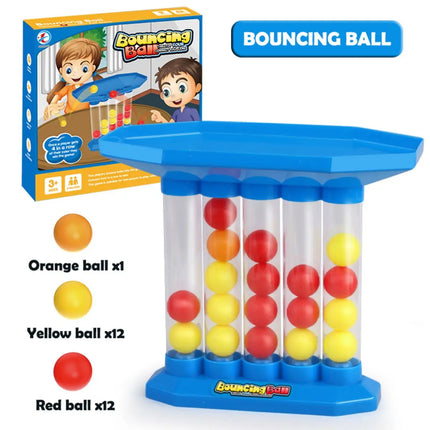 Exciting Bounce Ball Game, Plastic Jumping Connect Table Top Board Game for Adults Kids & Family