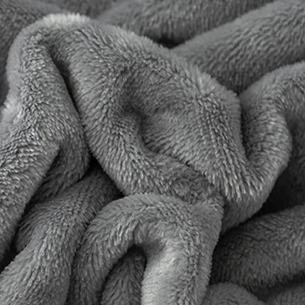 Double-Sided Thick Milk Velvet Blanket Soft Naked Sleep Flannel Quilt for All Seasons