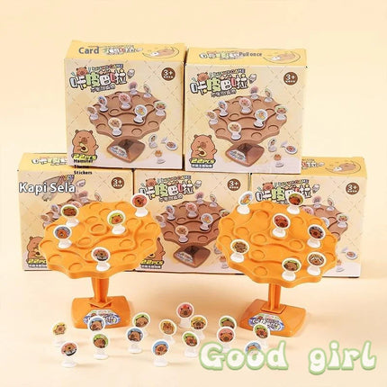 1 Set Parent-child Lnteractive Children's Mindfulness Thinking Training Board Game Puzzle Kapibala Balance Tree Toy