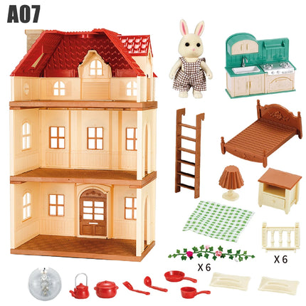 Simulation Kitchen Forest Family Small House Double Three Toy