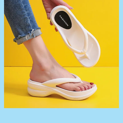 Woman House Slipper Wedges Cloud Sandals Summer Soft Flip Flops Beach Slides Home Garden Shoe Outdoor Ladies Female Girls
