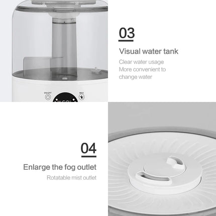 KINSCOTER 3L Air Humidifier Professional Large Capacity Home Humidifier Plant Mist Aroma Diffuser with Remote Control Timer