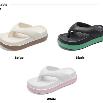Woman flip flops Popular Design Shoes 2024 trend Casual Platform Sandals non-slip Outdoor slippers Unique features Flat sandals