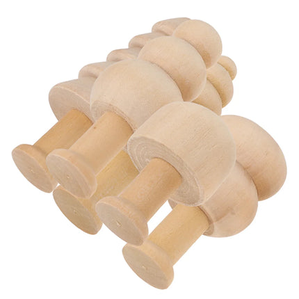 5Pcs Wooden Diy Painting Craft Supplies Kids Home Decor Unfinished Wood