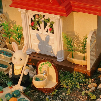 Simulation Children's Toys 1:12 Foresr Animal Family Villa Dollhouse Furniture