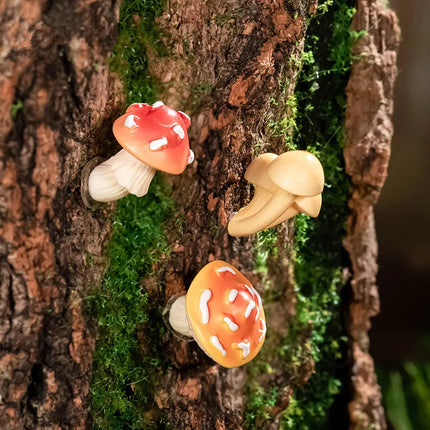 Figurines Miniatures Simulated Forest Mushroom Micro Landscape Ornaments