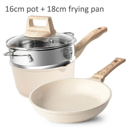 Non-Stick Frying Pan Set Maifan Stone Kitchen