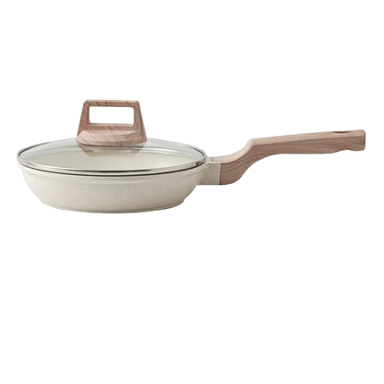 DONNOR Nonstick Frying Pan 4.6qt Ceramic Frying Pans with Lid Nonstick Cookware