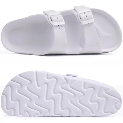 Evshine 2024 Summer Flat Sandals Fashion Women Platform Sandals Outdoor Soft Beach Slippers Non-slip Lightweight Cloud Slippers