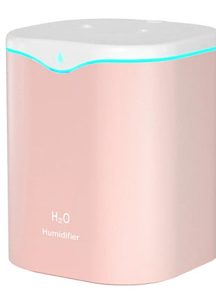 2L Double Spray Humidifiers with LED light Cool Mist Auto Shut-Off Humidifier Portable Desk Humidifiers for Bedroom Home Room